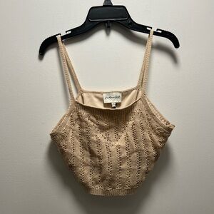 NEW FRESHMAN 1996 Womens crochet top size: L